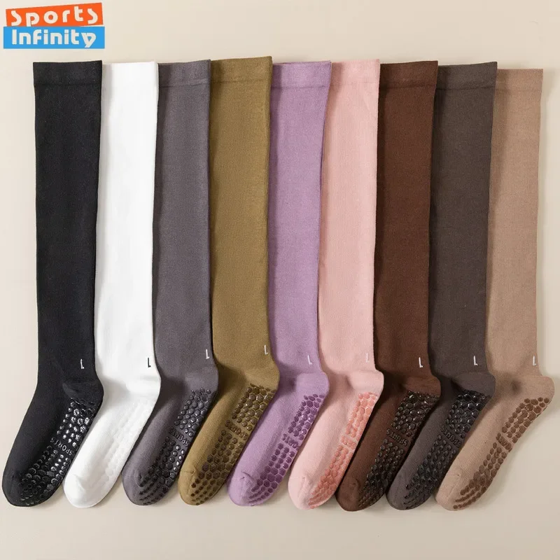 Medias Para Pilates Y Yoga - 滑り止めの女性用圧縮ソックス,シリコン,プロ,無地,コットン,フロア,ジム,フィットネス,ヨガ